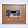 Pancerny domowy sejf z zamkiem elektronicznym i kluczem 30x36x30 cm brązowy