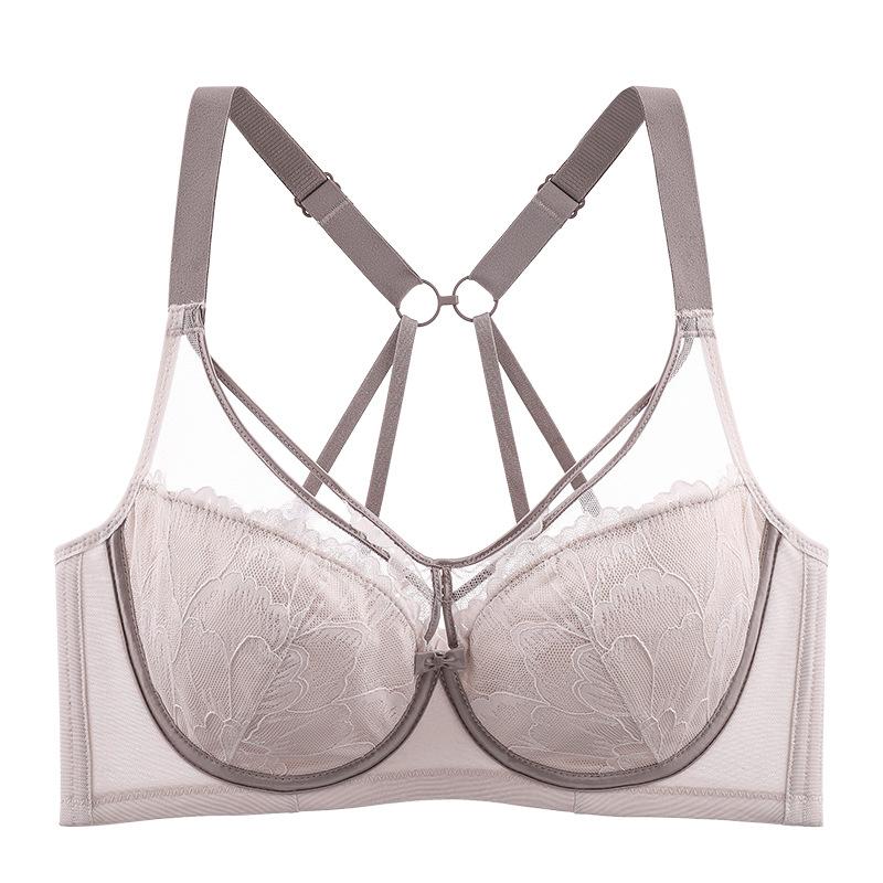 Женское нижнее белье Тонкая коллекция Бюстгальтер Дышащий без косточек Регулируемый топ Поддержка Сексуальный пуш-ап бюстгальтер