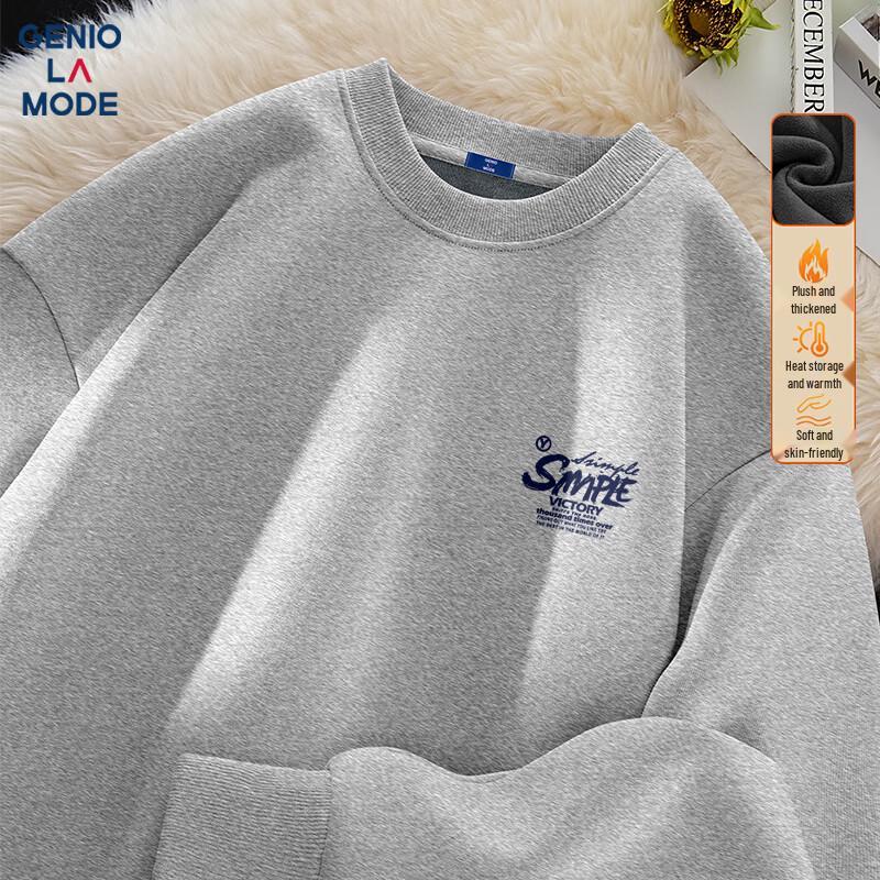 GENIOLAMODE Men's Fleece Lined Pullover Sweatshirt