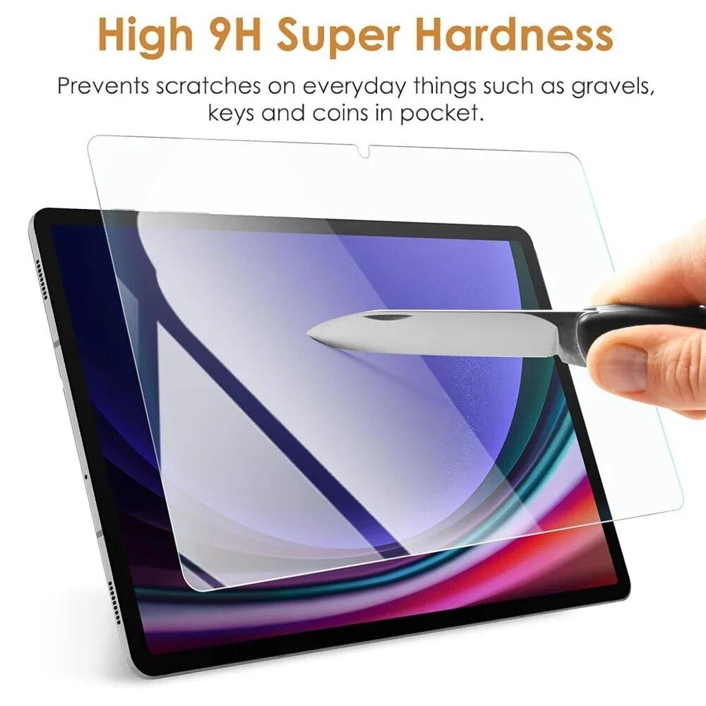 Защитная пленка для экрана Samsung Galaxy Tab S9 11 дюймов, защитная пленка для планшета 2023 SM-X710, прозрачная пленка из закаленного стекла 9H, против отпечатков пальцев