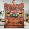 Сериал Друзья Теплое Одеяло Мультяшный Central Perk Дорожное Плюшевое Одеяло Забавный Домашний Декор Фланелевое Покрывало на Кровать Покрывало
