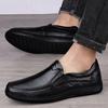 Fashion High Quality Men's Shoes Luxury Men Loafers New Mens Slip On Shoes Genuine Leather Business Shoes All-match Male Walking Flats