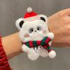 Creative Plush Slap Bracelets Multicolour Christmas Wrist Ornaments  Handbands Accessories
