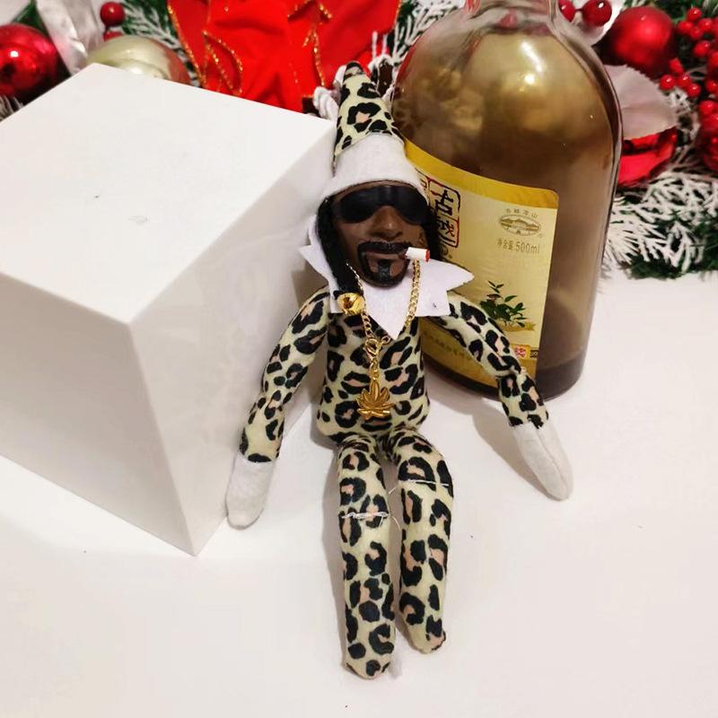 1/2pcs Snoop On A Stoop Christmas Elf Doll 2025 Christmas Decorations Festive Atmosphere Doll Ornament New Year Xmas Gift