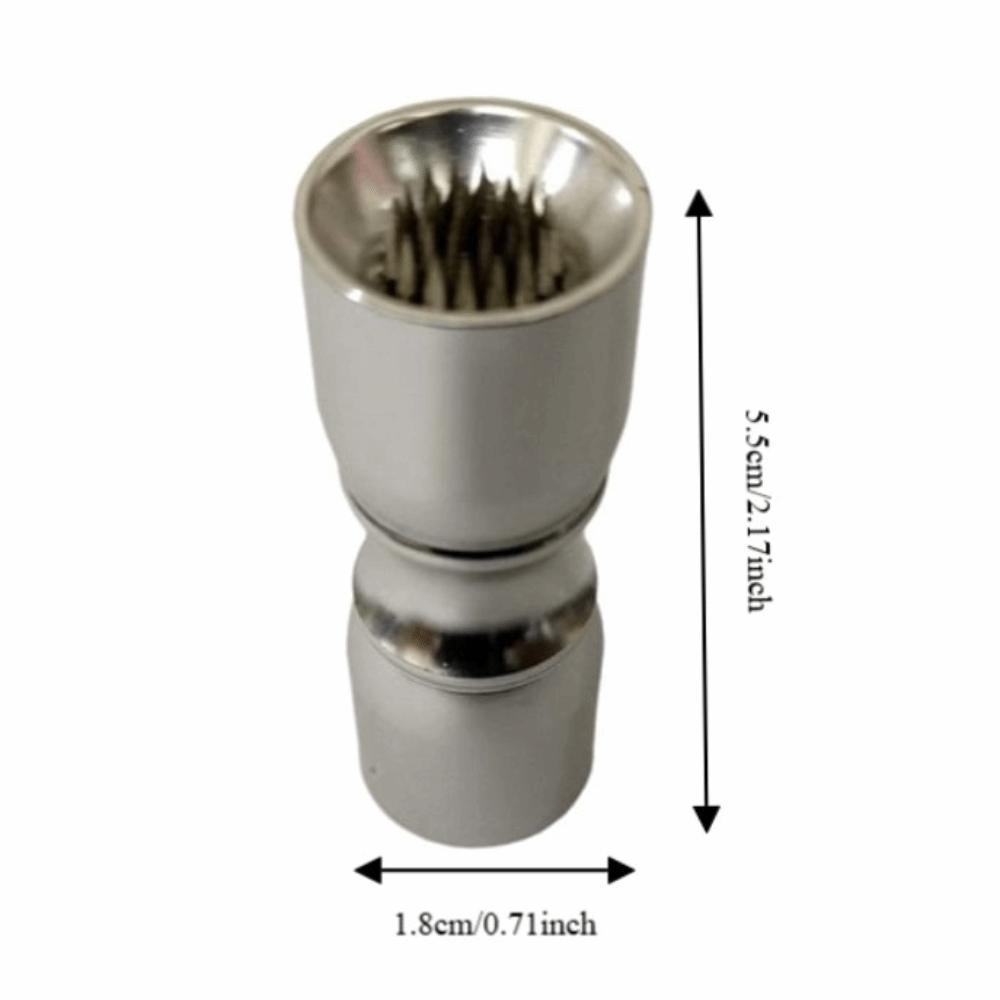 Aluminum Cue Tip Shaper Silver Cue Tip Tool Handheld Snooker Tip Pricker Snooker Cue Repair