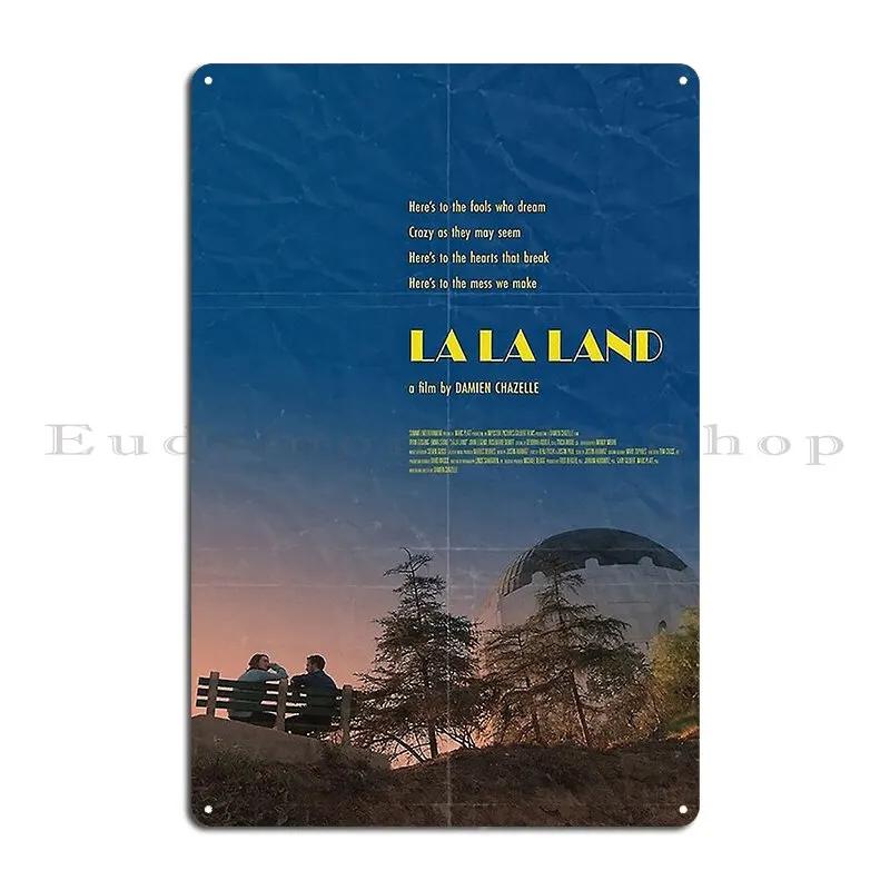 Best Dancing La La Land alternative movie Poster Metal Sign Poster Design Wall Mural Classic Funny Cinema Tin Sign Poster