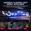 Car Strobe Light 8 Color Remote Motorcycle Flash Led Anti-collision Warning Lamp Waterproof Wireless Remote Control For Car Bike