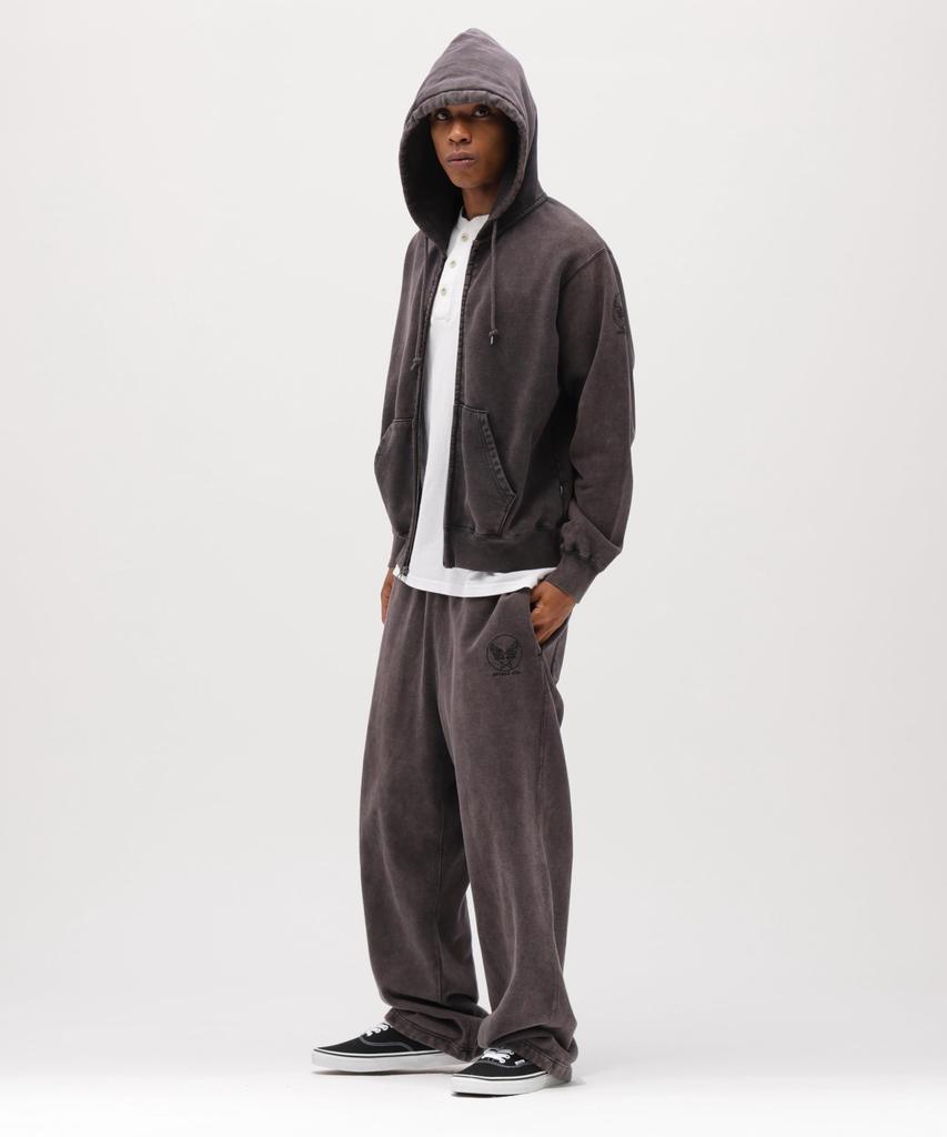AVIREX ACID WASH SWEAT PANTS men's L 410 charcoal 783-6110001