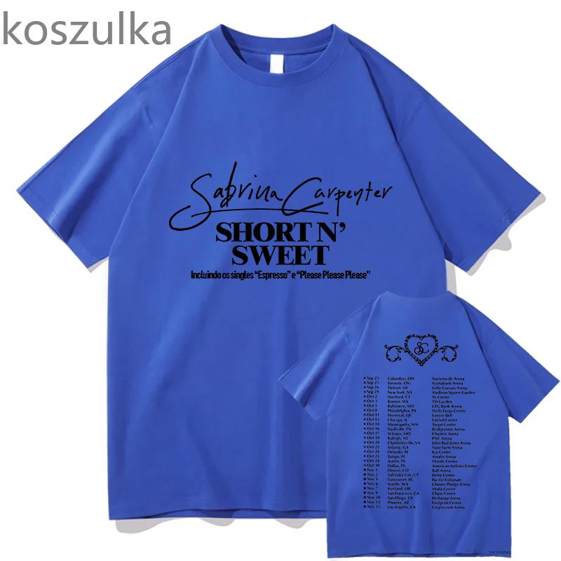 Футболка Sabrina Carpenter Short n' Sweet Album Tour Crewneck Please Please Please Футболка с коротким рукавом унисекс для женщин, модная уличная одежда
