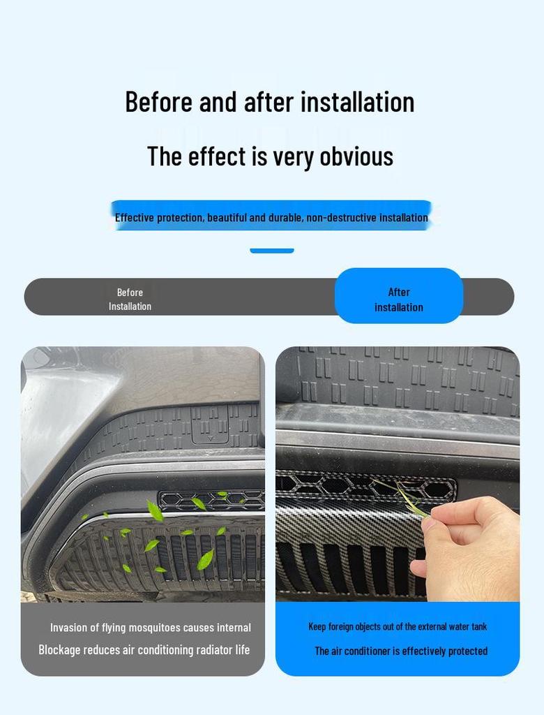 Сетка на нижнюю решетку BYD 24 юаня - Защита от насекомых, песка, пыли.