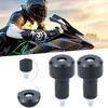 Motorcycle Handlebar End Plugs 2X Alloy Handlebar Grips Caps Motorbike Grip Plug Handle Bar Slider Caps Weight Plugs For