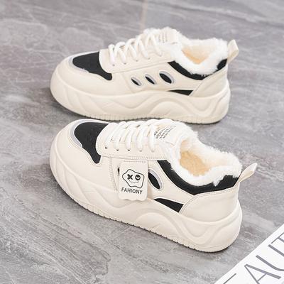 Женские теплые непродуваемые зимние ботинки с толстой подошвой, высоким противоскольжением и износостойкостью, для активного отдыха, тренировок, занятий спортом, хлопковые ботинки