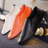 New Men's Shoes for Spring and Summer Soft Sole Bean Shoes for Men's Casual Leather Shoes British Trendy Dad's Shoes Driving Lazy Shoes