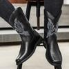 Casual Long Men's Boots Fashionable New Style Design Outdoor Leisure Business Party Daily Office Motorcycle Adults Shoes 39-46
