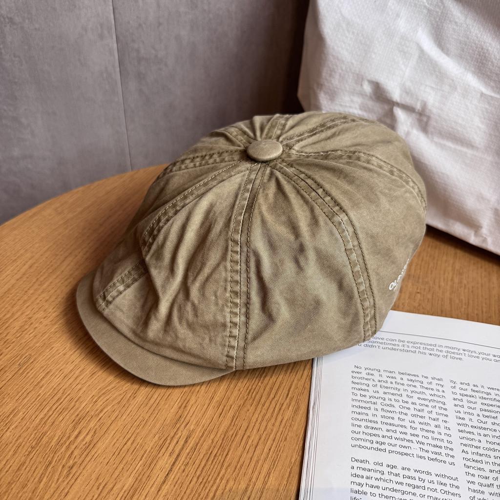 Retro Solid Color Minimalist Style Cotton Baseball Cap Sunshade Women Teens