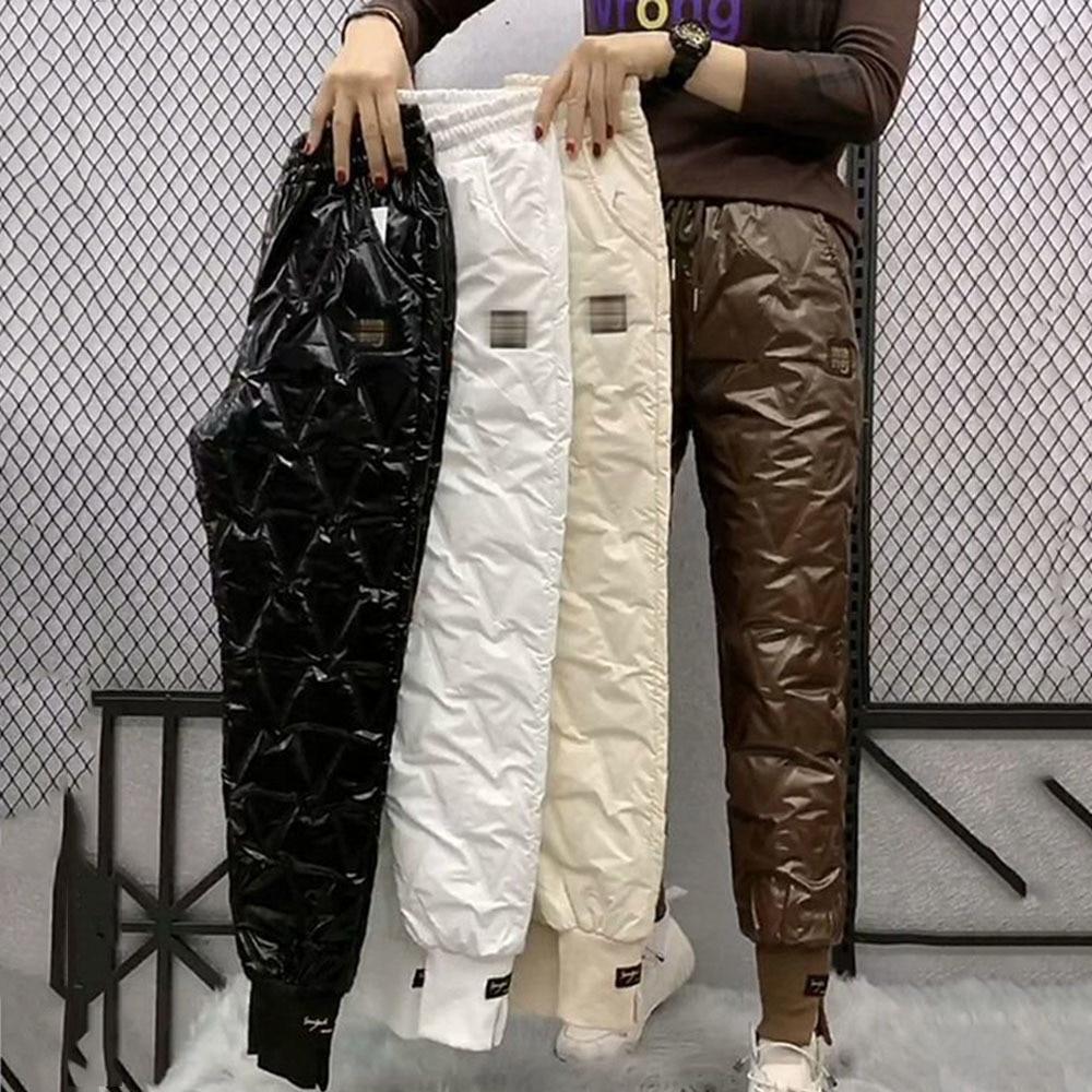 M ~ 4XL осенние хлопковые брюки для женщин, зимняя верхняя одежда 2022, зимние новые толстые повседневные шаровары с высокой талией, теплые повседневные брюки