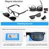 6 In 1 Custom Men Women Polarized Optical Magnetic Sunglasses Clip Magnet Clip On Sunglasses Polaroid Clip On Sun Glasses Frame