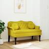 VidaXL Bench with Cushions, Sofa with Armrest and Backrest, Bench with Wooden Legs, Living Room Seat, 372146