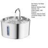 Dog Water Fountain Stainless Steel 2.2L Automatic Pet Drinking Fountain Silent Low-Noise Purify Water Fountain for Home Indoor Dogs