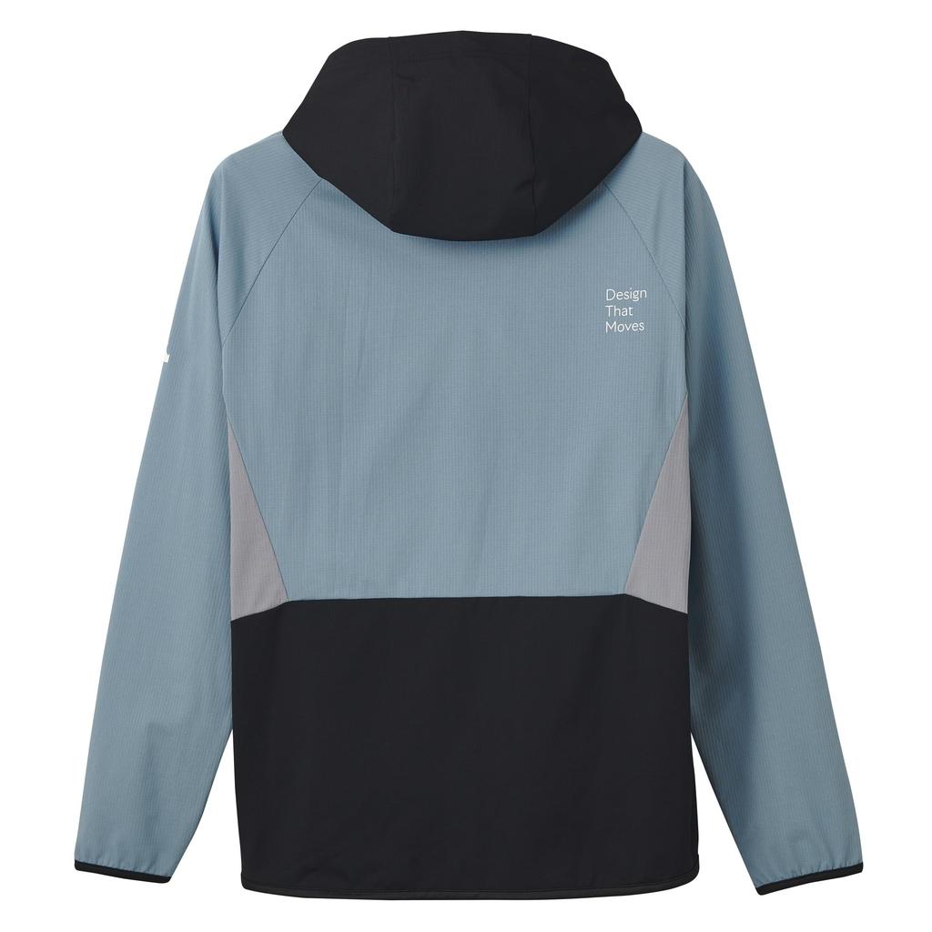 Descente Yuki Long Blue X Gray Ishikawa's Warm-Up Jacket, Volleyball, Sleeve, Autumn, Travel, Training, Stretch, DV4FJK01U,