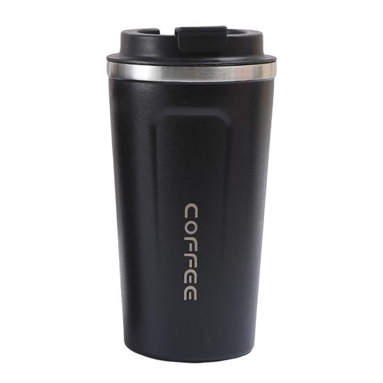 Герметичная кофейная чашка большой емкости 380/500 мл с крышкой, вакуумная термокружка с двойными стенками из нержавеющей стали