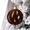 35PCS Flocked Xmas Tree Decor Set Five-Pointed Stars Christmas Ball  Home Holiday Decor