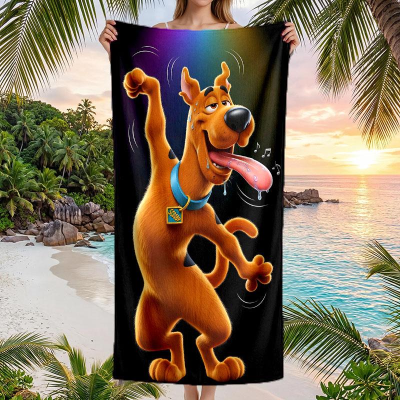 Large Beach Towel Quick Dry Absorbent Towel For Beach IndoorScooby-Doo