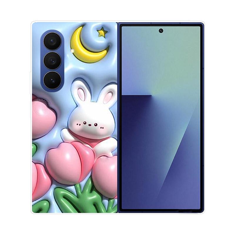 Чехол для Samsung Z Fold7 Прозрачный Жесткий ПК Складная Крышка для Samsung Galaxy Z Fold 7 6 5 4 3 Fold6 Ударопрочный Прозрачная Задняя Панель Funda