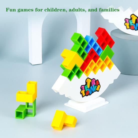 16/32/48/64 шт./компл. Игрушка-конструктор DIY для детей и взрослых, складывающиеся блоки, игрушка-головоломка, игра-баланс, устойчивая к падениям, игрушечные блоки