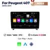 NaviFly Android 13 беспроводной Carplay Auto для Peugeot 407 1 2004-2011 автомобильный радиоприемник мультимедиа видеоплеер навигация GPS стерео DSP