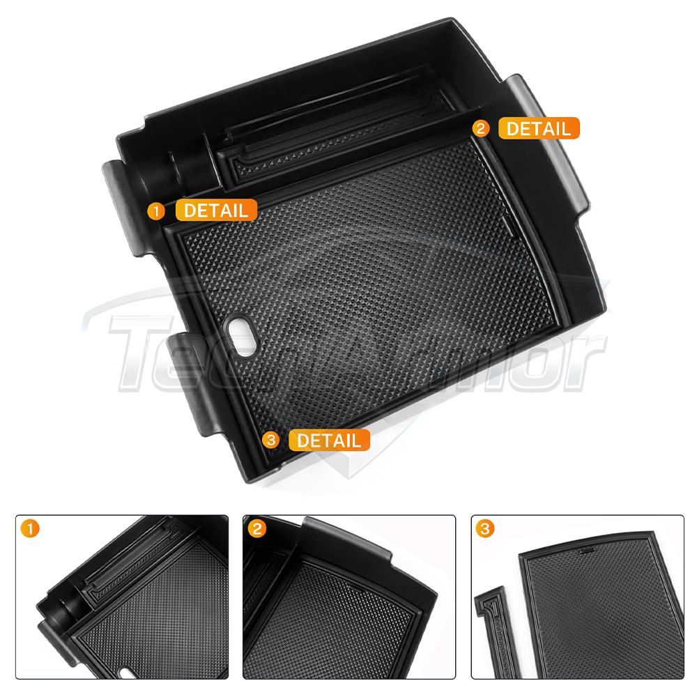 Center Console Tray Organizer for Hyundai Tucson 2025 ABS Armrest Storage Box