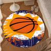 Suns Basketball Artwork Round mat, Anti-slip Circle Carpet Chair rug For livingroom,Bedroom, doormat home decor Gift Christmas Gifts
