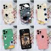 For Apple iPhone 11 12 13 14 X XS XR SE Pro Max Mini 6 7 8 Cases Back Cover Cute Astronaut Camera Protection Square Liquid Silicone For iPhone Bumper