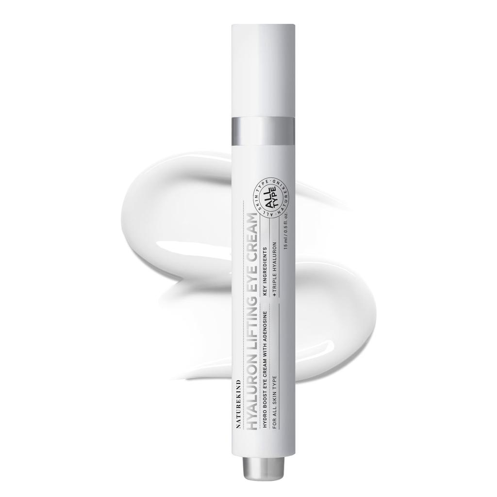 NATUREKIND Hyaluronic Lifting Eye Cream Hyaluronic Fine Korean Skincare 15ml, Acid, Arbutin, Collagen, Crow's Feet, Lines, NatureKind,