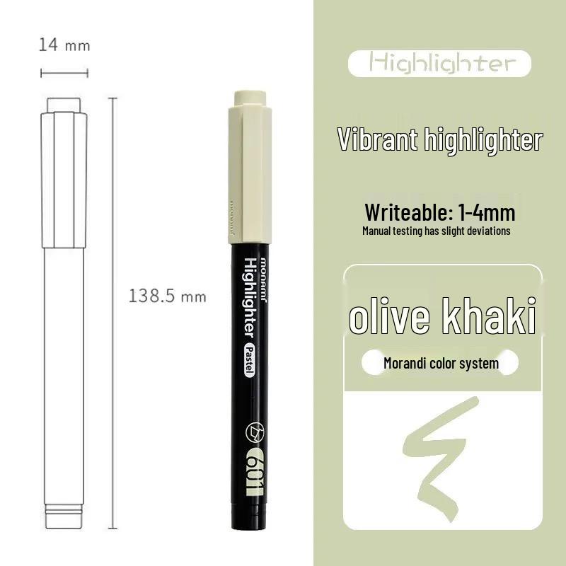 Маркеры-хайлайтеры Morandi - Элегантные новые цвета 601, Идеально для студентов