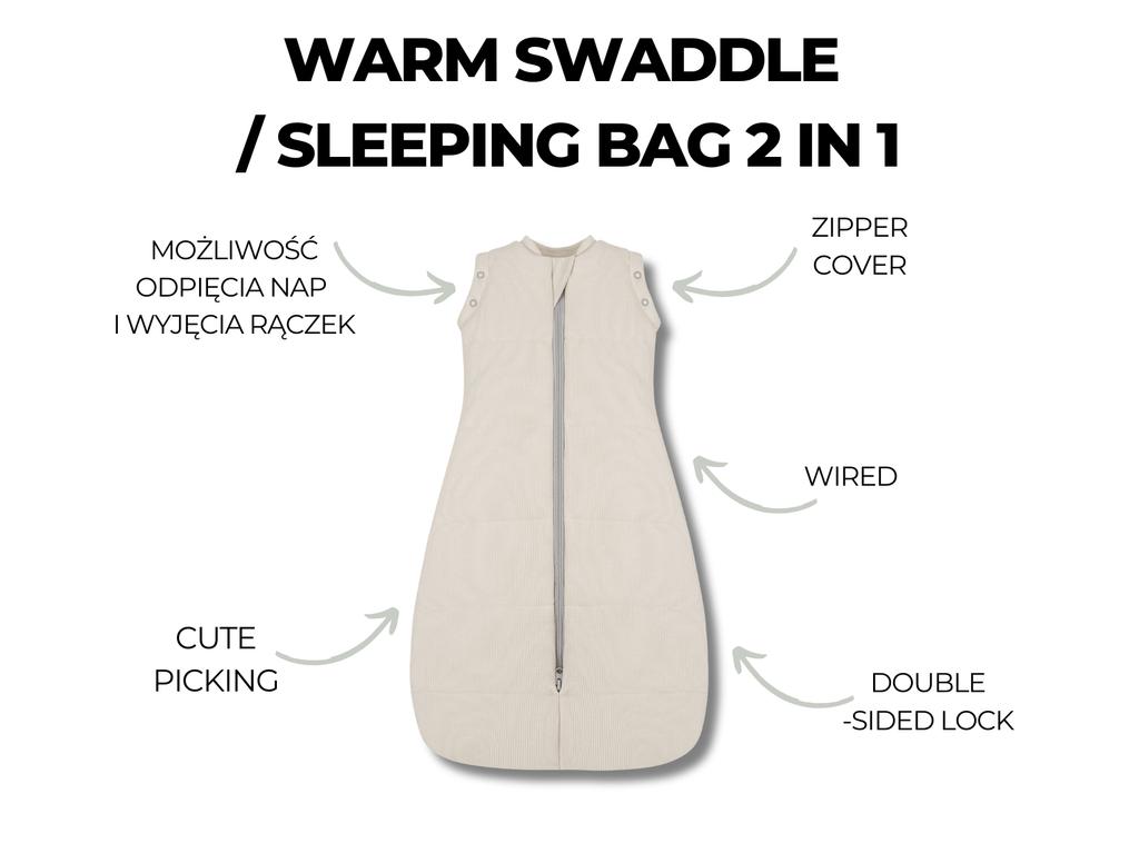 Утепляющий накидка/спальный мешок 2в1 серый