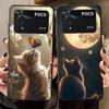 Чехол для телефона Funda для Xiaomi Poco F8 C50 M3 M4 M7 C75 F3 C71 F1 C61 M5 X3 X4 X5 X7 Pro Милый кот