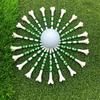 10 Pcs Plastic Golf Tees 3-1/4 Inch Four Leaf Clover Unbreakable Golf Tees To Minimize Friction Side Spin