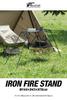 Подставка для костра из железа FIELDOOR, подставка для плиты 144 см x 43 см x 78 см, грузоподъемность 30 кг, подставка для костра, голландская печь, огнестойкая краска, простая установка, подставка