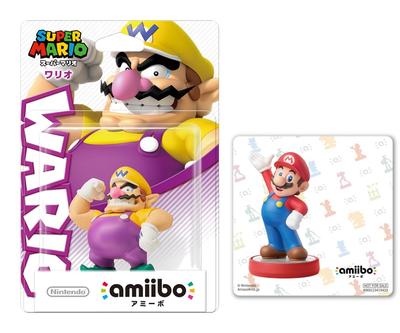 В комплект входит наклейка amiibo Wario Mario Original (Супер Серия) [Бонус]
