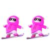 Car Interior Decoration Cute Bear Skateboard With Slide Rail Automatic Sliding Decoration Auto Interior Accessories Gift