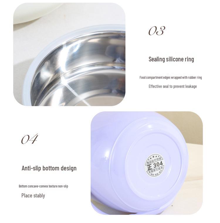 Многослойный изолированный ланч-бокс бенто из нержавеющей стали