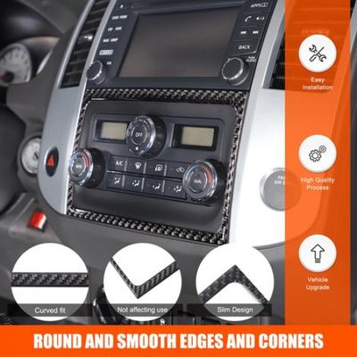 Накладка на панель кондиционера console из углеродного волокна для Nissan Frontier 2009-17