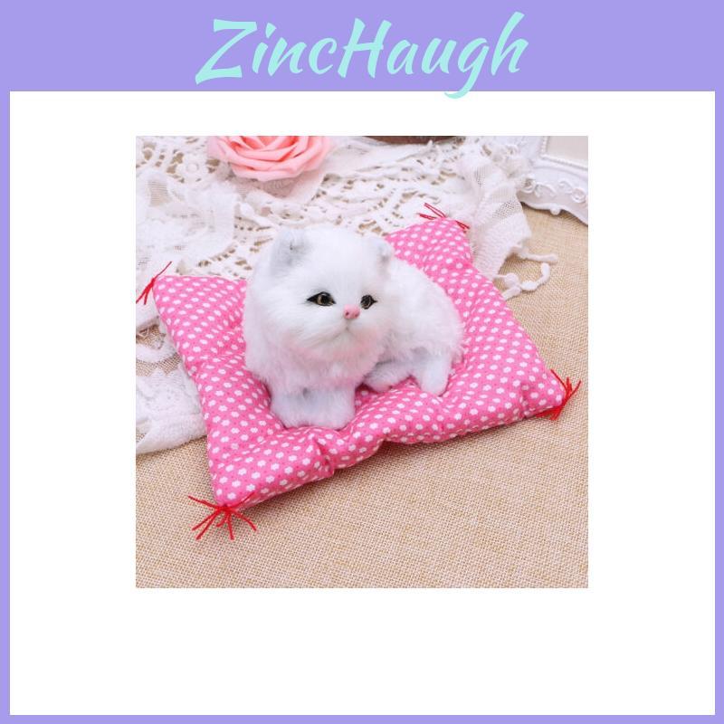 Timelessly Designed Plush Stuffed Toy Cute Sleeping Cat Ideal For Childrens Gifts