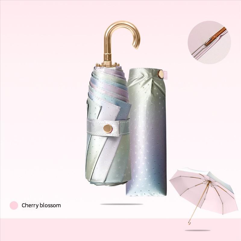 Fantasy Star Gold Hook 50% Off Sun Protection Portable Rain Dual-Purpose Sun Umbrella Business Gift Advertising Umbrella Manufac