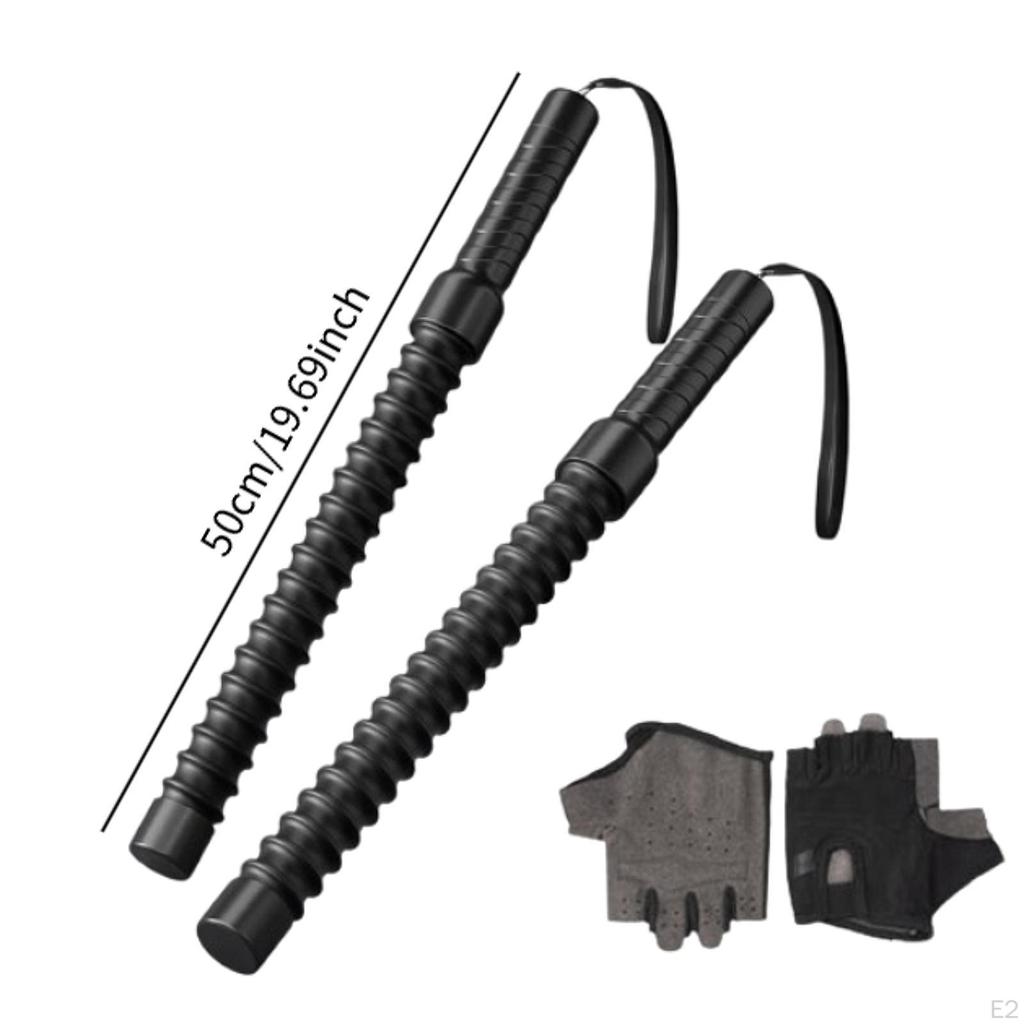 2 шт. Ropeless Battle Ropes Тренировочные фитнес-палки для мужчин и женщин Силовые тренировки