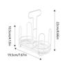Metal Cup Storage Shelf Hollow Out Design Kitchen Paper Cup Holder Cup Holder Dispenser