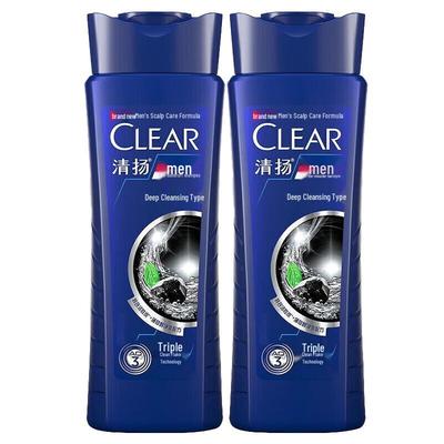 CLEAR Шампунь для мужчин Глубокое очищение против перхоти Двойная упаковка