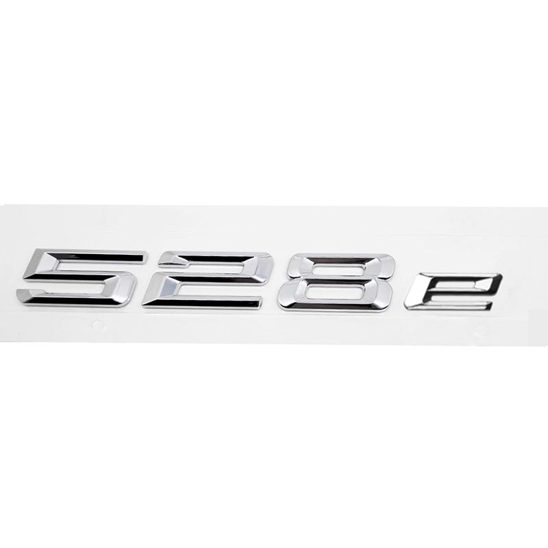 ABS Car Rear Trunk Letters Logo Badge Emblem Sticker For BMW 5 Series 520e 525e 528e 530e 535e 540e 550e E39 E60 E61 F10 F11 G30