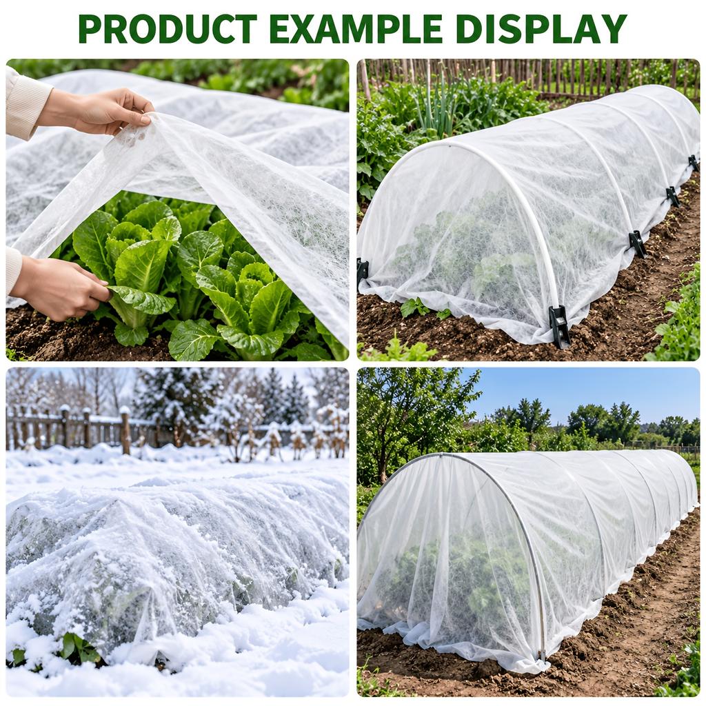 30g Non Woven Plant Freeze Protection Cover Winter Garden Anti-Frost Plant Protection Blanket Floating Row Cover Crop Protect Net Film Cover